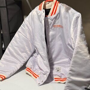 NBA x HEnnessy  White Bomber Jacket xl